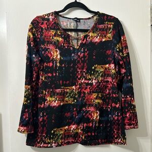 Colourful top by Initiatives size medium